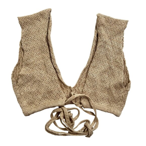 Flook The Label Amaris Crop Top in Sand - Picture 4 of 5